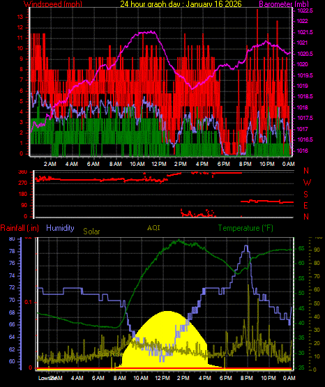 24 Hour Graph for Day 16
