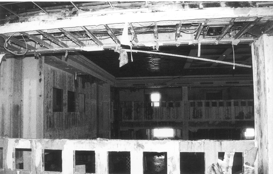 Looking from the Pool Wing towards the Jennie G.