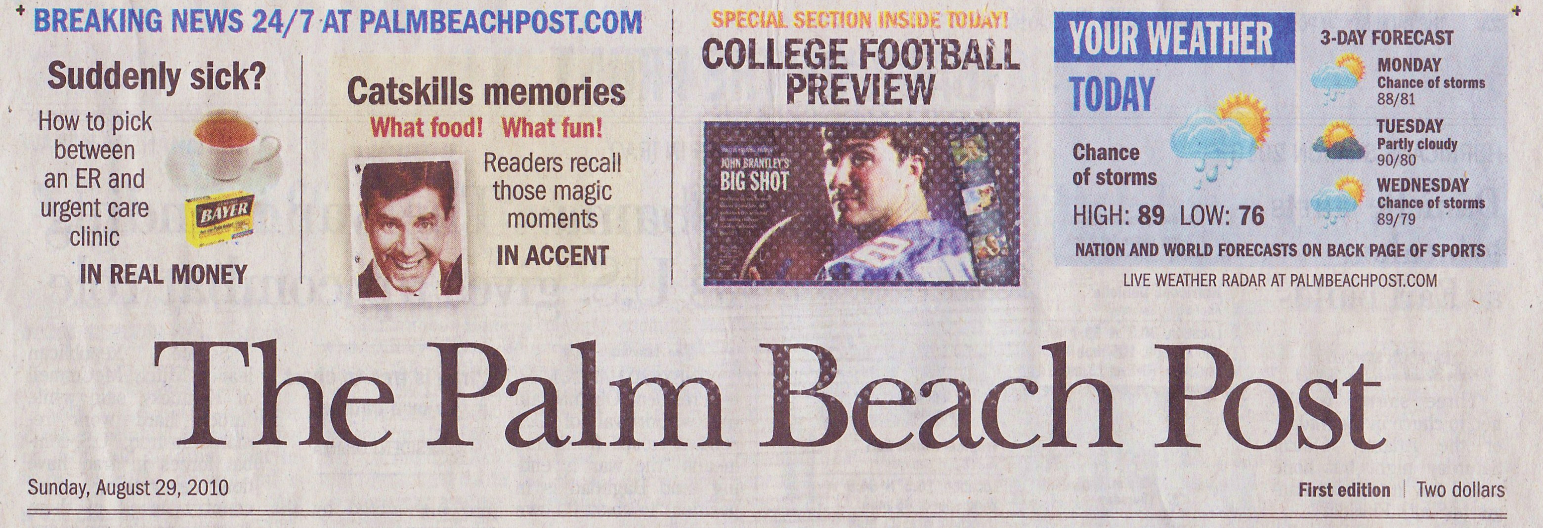 Palm Beach Post Article